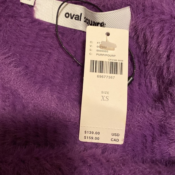 Anthropologie cropped purple sweater by Oval Square - Picture 5 of 5